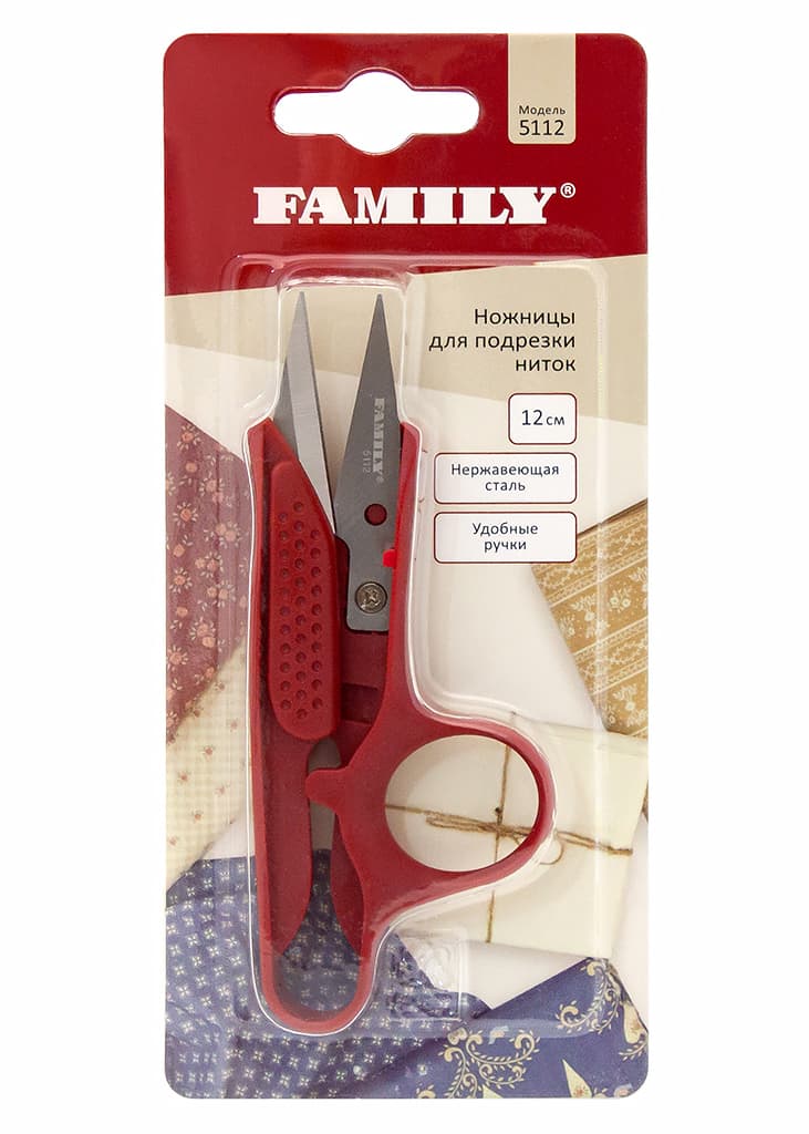Ножницы Family для подрезки ниток 12 см - №1