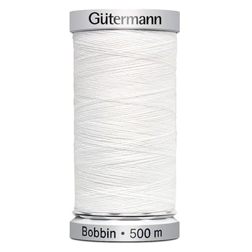 Нитки шпульные Gütermann Bobbin №150 500м Цвет 1001 белые