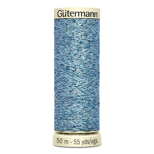 Gütermann Metallic Effect №90 50м цвет 143, голубой undefined