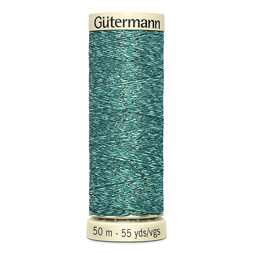 Gütermann Metallic Effect №90 50м цвет 235, светло-бирюзовый undefined