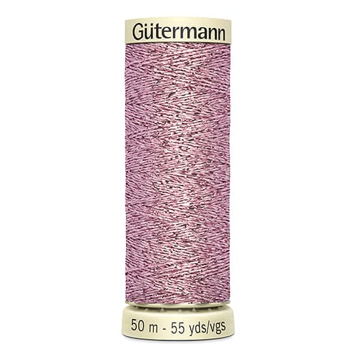 Gütermann Metallic Effect №90 50м цвет 624, розовый undefined