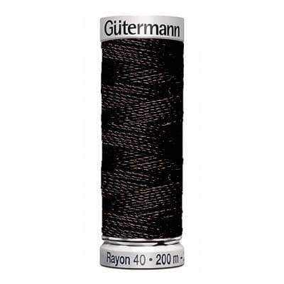 Нитки Gütermann Rayon №40 200м Цвет 1005 (черные) undefined
