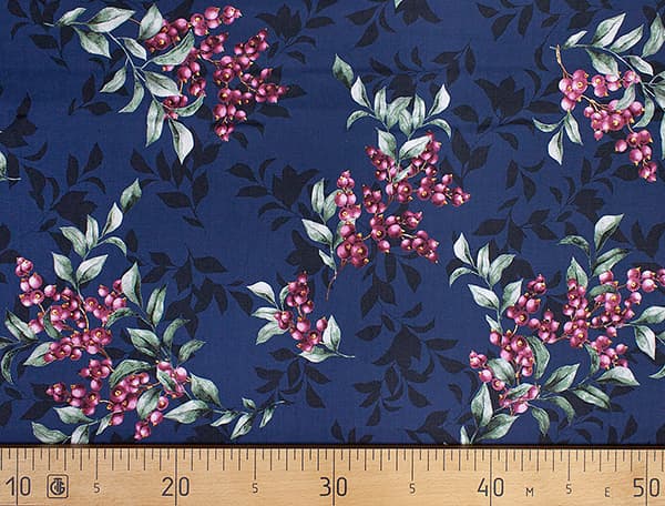 Ткань Gütermann Good Vibes (ягоды на темно-синем) undefined