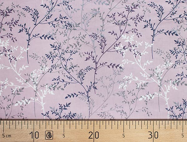 Ткань Gütermann Good Vibes (веточки на светло-розовом) undefined