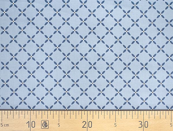 Ткань Gütermann Good Vibes (решетчатый узор на голубом) undefined
