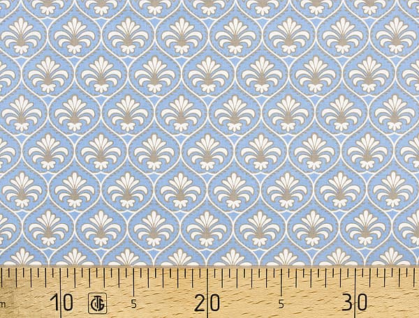 Ткань Gütermann French Cottage (голубой/ажурный рисунок) undefined