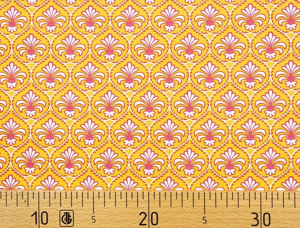 Ткань Gütermann French Cottage (оранжевый/ажурный рисунок) undefined