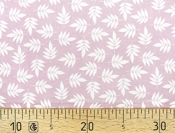 Ткань Gütermann Notting Hill (розовый с белыми листочками) undefined