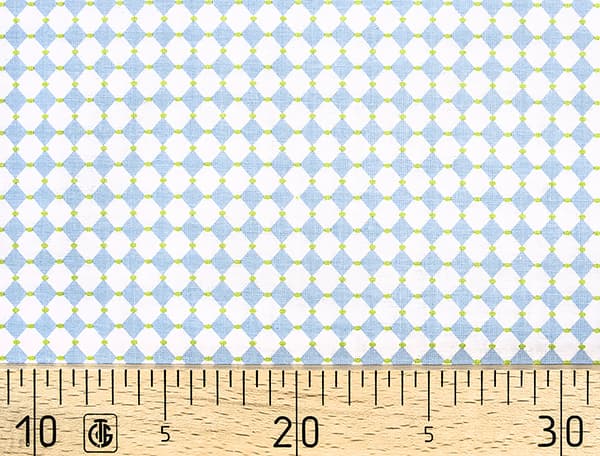 Ткань Gütermann Notting Hill (голубые ромбики) undefined