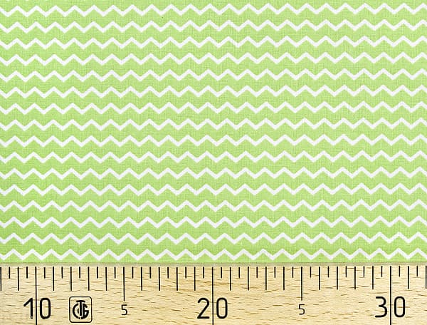 Ткань Gütermann Notting Hill (салатовый/белый зиг-заг) undefined