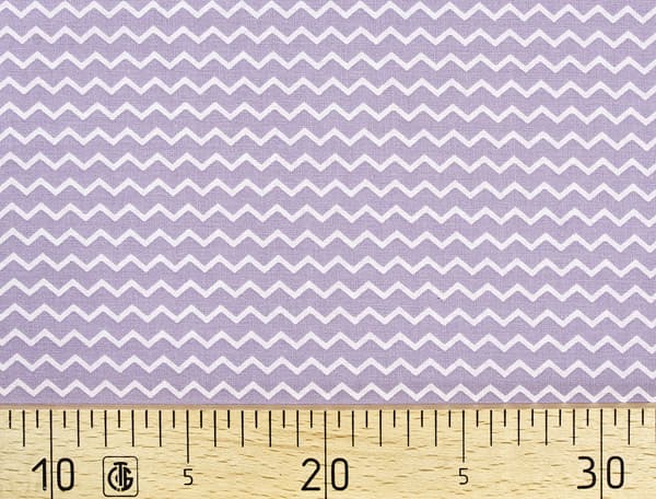 Ткань Gütermann Notting Hill (сиреневый/белый зиг-заг) undefined
