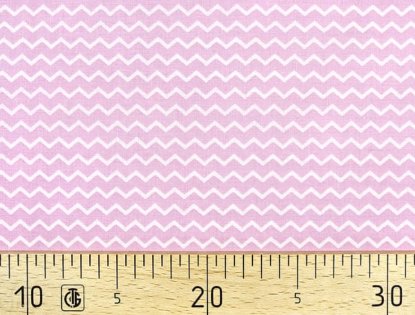 Ткань Gütermann Notting Hill (розовый/белый зиг-заг) undefined