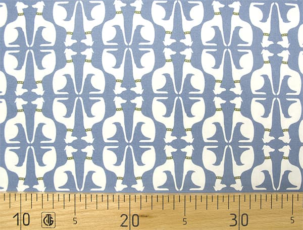 Ткань Gütermann Fenton House (голубой/белые собаки) undefined