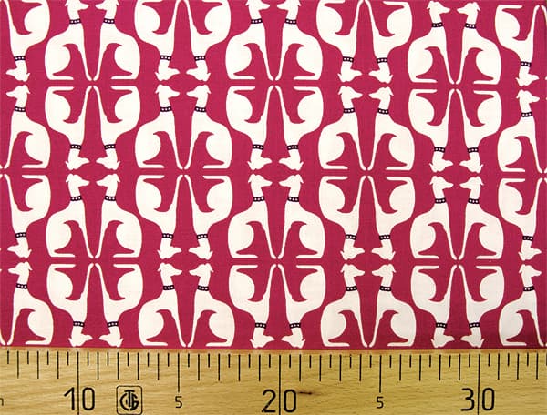 Ткань Gütermann Fenton House (красный/белые собаки) undefined