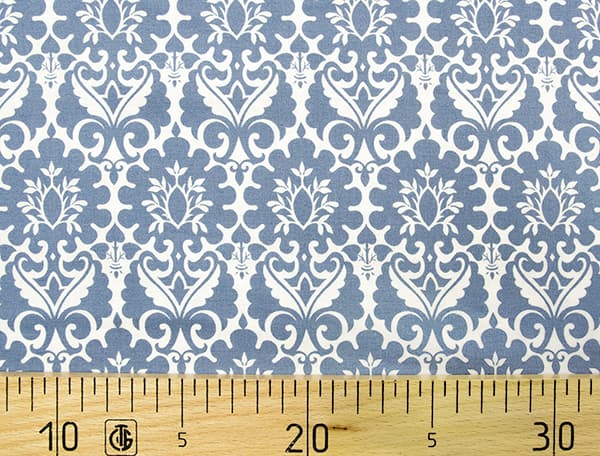 Ткань Gütermann Fenton House (голубой в белый ажурный рисунок) undefined