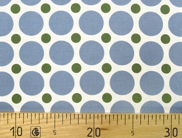Ткань Gütermann Fenton House (большие голубые и малые зеленые круги) undefined