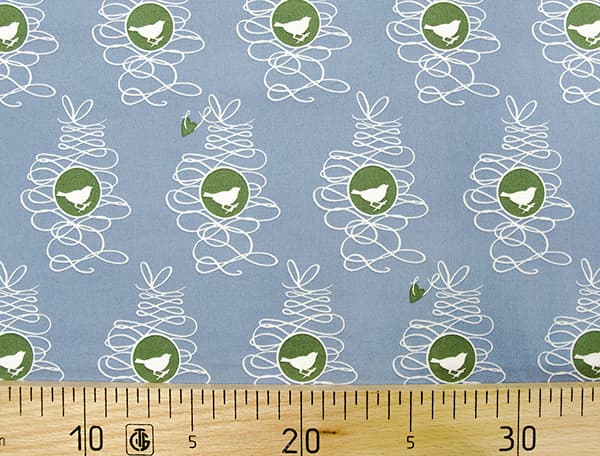 Ткань Gütermann Fenton House (голубой/птица в рамке) undefined