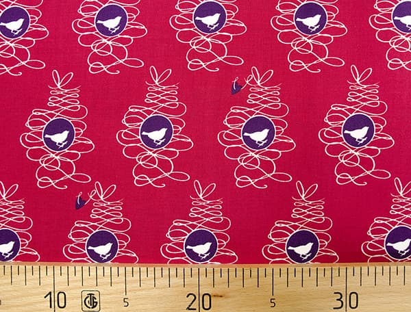 Ткань Gütermann Fenton House (красный/птица в рамке) undefined