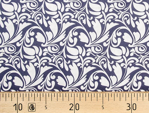 Ткань Gütermann Long Island (синий/белые цветы) undefined