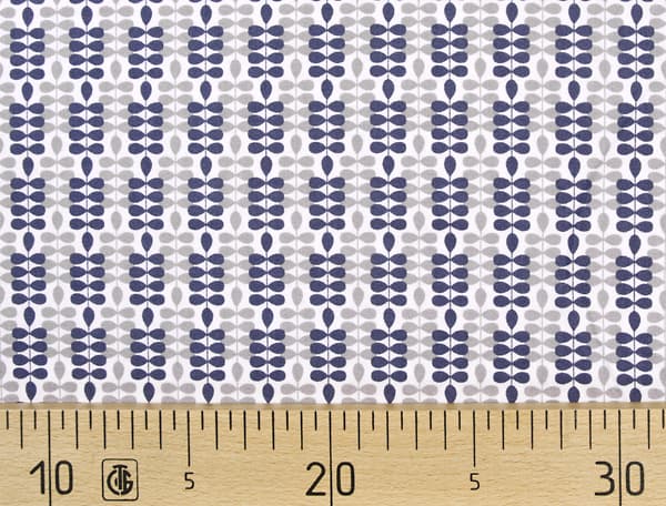 Ткань Gütermann Long Island (синие и серые веточки на белом) undefined