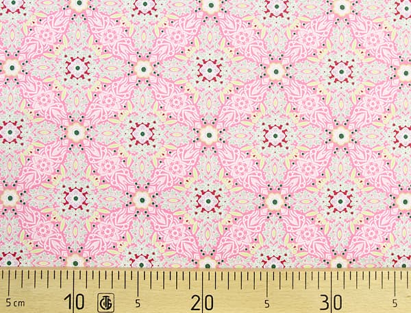 Ткань Gütermann Long Island (розовый/разноцветный узор) undefined