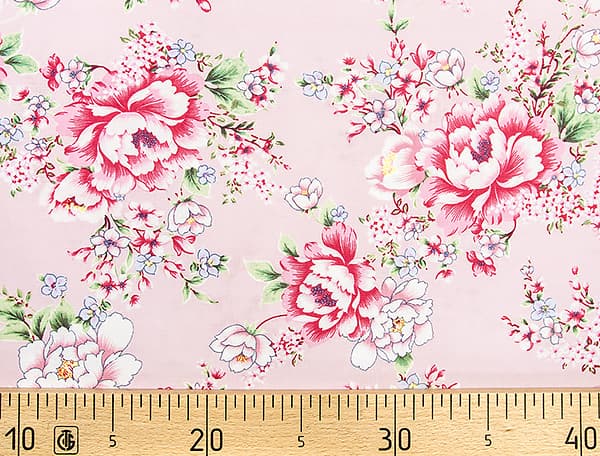 Ткань Gütermann Long Island (розы на розовом) undefined
