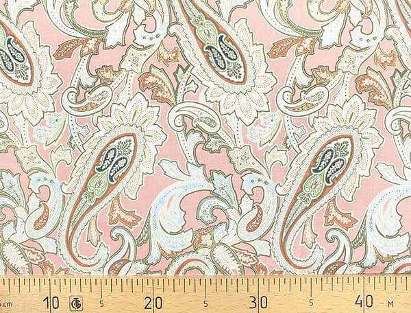 Ткань Gütermann Marrakesch (дымчато-розовый/восточный огурец) undefined