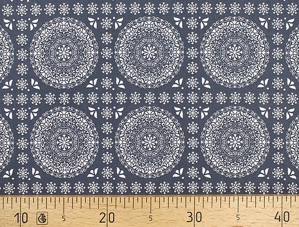 Ткань Gütermann Marrakesch (синий/белая мандала) undefined