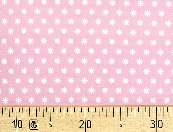 Ткань Gütermann Portofino (розовый в белые звезды) undefined