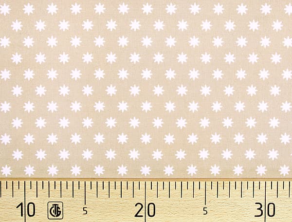 Ткань Gütermann Portofino (бежевый в белые звезды) undefined
