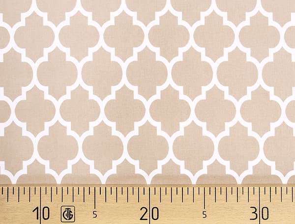 Ткань Gütermann Portofino (бежевый/крупный белый узор) undefined