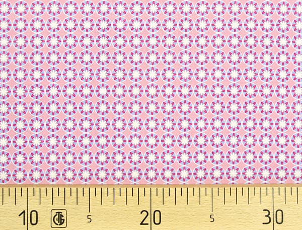Ткань Gütermann Portofino (розовый/мелкий цветочек на голубом) undefined