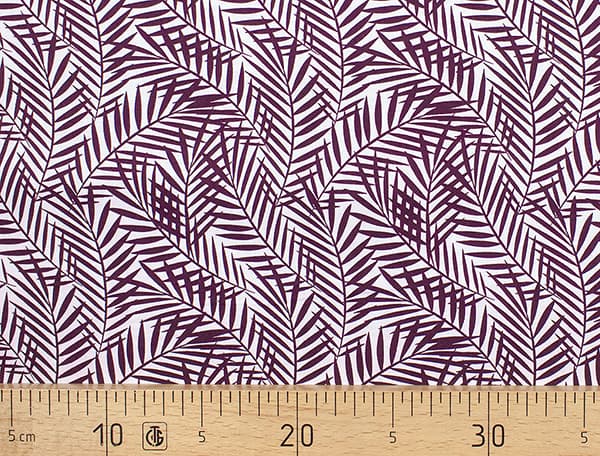 Ткань Gütermann Blooms (баклажановые веточки на белом) undefined