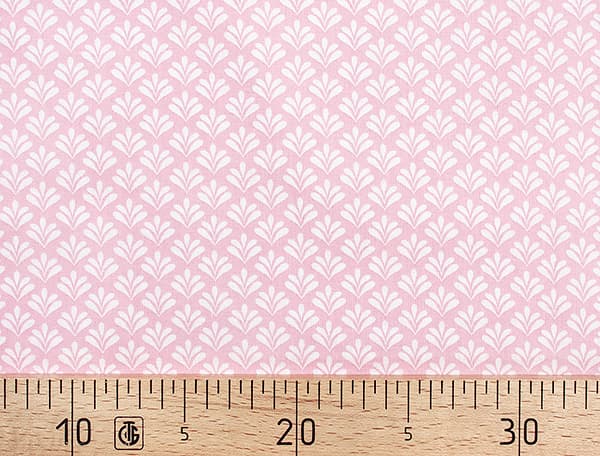 Ткань Gütermann Blooms (белые пятилистники на розовом) undefined