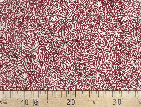 Ткань Gütermann Elegant Spirit (светлый узор на пыльно-красном) undefined