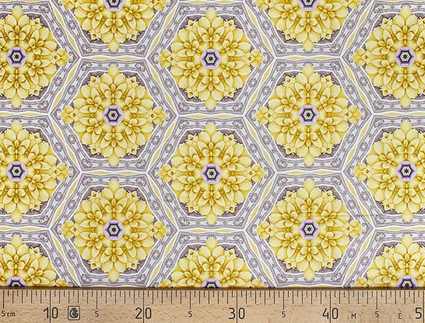 Ткань Gütermann Light Breeze (желтый цветочный калейдоскоп) undefined