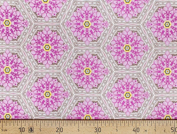 Ткань Gütermann Light Breeze (ярко-розовый цветочный калейдоскоп) undefined