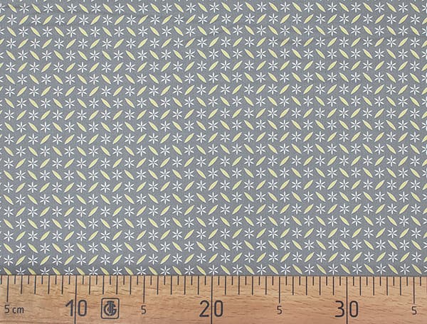 Ткань Gütermann Natural Beauty (мелкий бело-желтый узор на сером) undefined