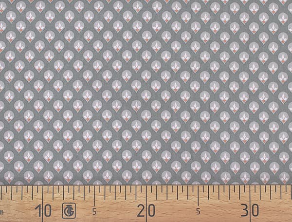 Ткань Gütermann Natural Beauty (светло-серые капли на сером) undefined