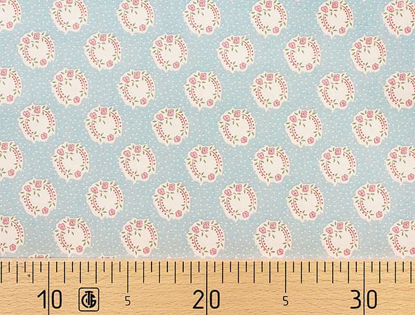 Ткань Gütermann With Love (цветочные букеты на голубом) undefined