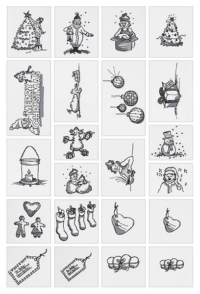 CD с дизайнами Husqvarna 282: Sew Bertha Winter-Holiday undefined