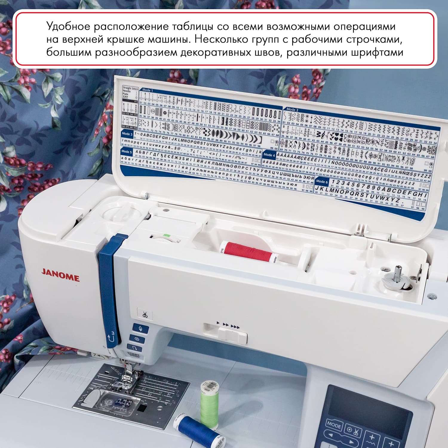Швейная машина с микропроцессорным управлением Janome Skyline S6 - №1