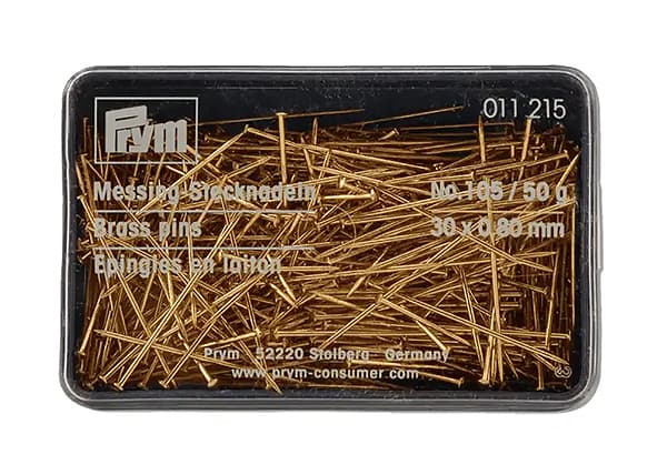 Булавки-гвоздики 30х0,8мм в коробке 50г undefined