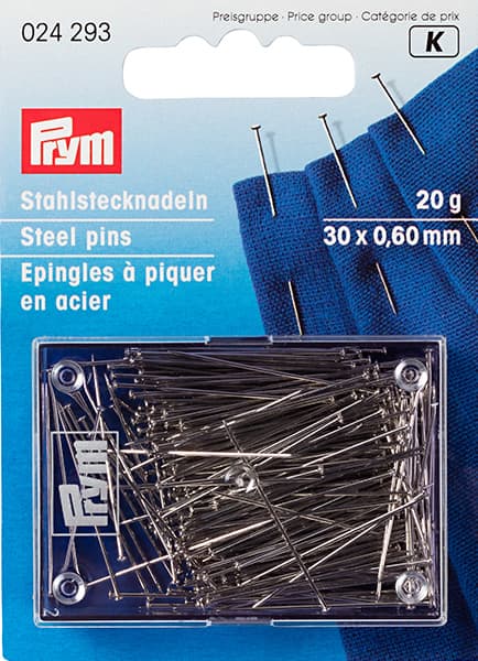 Булавки-гвоздики 30х0,6мм в коробке 20г undefined