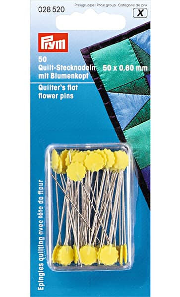 Булавки для квилтинга с головкой в форме цветка 50х0,6мм в коробке 50шт undefined