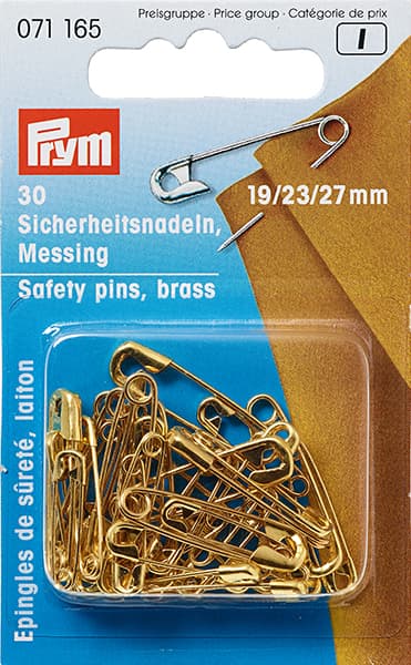 Булавки английские золотистые 19/23/27мм 30шт undefined