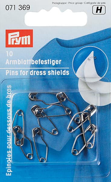 Булавки для крепления подмышечников 19мм 10 шт undefined