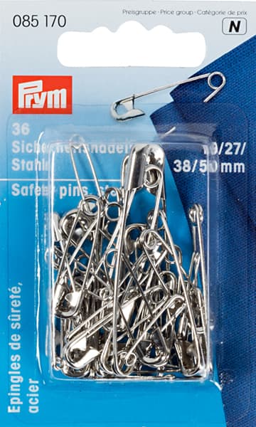 Булавки английские серебристые 19/27/38/50мм 36шт undefined