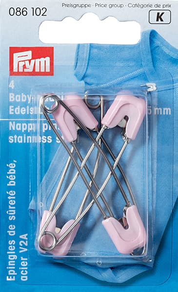 Булавки детские розовые 55мм 4шт undefined