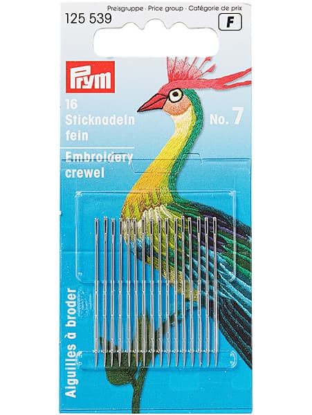 Иглы для вышивания гладью №7 16шт undefined